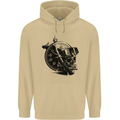Scuba Diving Skull Diver Dive Deep Sea Mens 80% Cotton Hoodie Sand