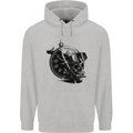Scuba Diving Skull Diver Dive Deep Sea Mens 80% Cotton Hoodie Sports Grey