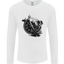 Scuba Diving Skull Diver Dive Deep Sea Mens Long Sleeve T-Shirt Charcoal
