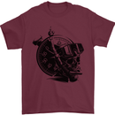 Scuba Diving Skull Diver Dive Deep Sea Mens T-Shirt Cotton Gildan Maroon