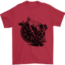 Scuba Diving Skull Diver Dive Deep Sea Mens T-Shirt Cotton Gildan Red