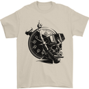 Scuba Diving Skull Diver Dive Deep Sea Mens T-Shirt Cotton Gildan Sand