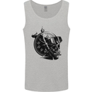 Scuba Diving Skull Diver Dive Deep Sea Mens Vest Tank Top Charcoal