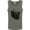 Scuba Diving Skull Diver Dive Deep Sea Mens Vest Tank Top Sports Grey