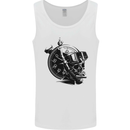 Scuba Diving Skull Diver Dive Deep Sea Mens Vest Tank Top White