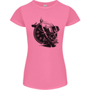 Scuba Diving Skull Diver Dive Deep Sea Womens Petite Cut T-Shirt Azalea