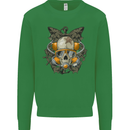 Scuba Diving Skull Diver Dive Kids Sweatshirt Jumper Irish Green