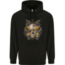 Scuba Diving Skull Diver Dive Mens 80% Cotton Hoodie Black