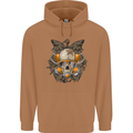 Scuba Diving Skull Diver Dive Mens 80% Cotton Hoodie Caramel Latte