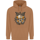 Scuba Diving Skull Diver Dive Mens 80% Cotton Hoodie Caramel Latte