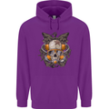 Scuba Diving Skull Diver Dive Mens 80% Cotton Hoodie Purple