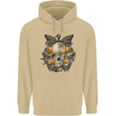 Scuba Diving Skull Diver Dive Mens 80% Cotton Hoodie Sand