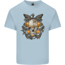 Scuba Diving Skull Diver Dive Mens Cotton T-Shirt Tee Top Light Blue
