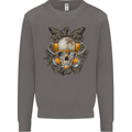 Scuba Diving Skull Diver Dive Mens Sweatshirt Jumper Charcoal