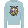 Scuba Diving Skull Diver Dive Mens Sweatshirt Jumper Light Blue