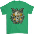 Scuba Diving Skull Diver Dive Mens T-Shirt Cotton Gildan Irish Green