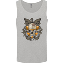 Scuba Diving Skull Diver Dive Mens Vest Tank Top Sports Grey