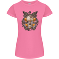Scuba Diving Skull Diver Dive Womens Petite Cut T-Shirt Azalea