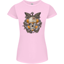 Scuba Diving Skull Diver Dive Womens Petite Cut T-Shirt Light Pink