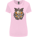 Scuba Diving Skull Diver Dive Womens Wider Cut T-Shirt Light Pink