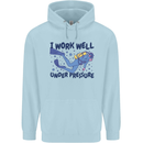 Scuba Diving Work Well Under Pressure Diver Childrens Kids Hoodie Light Blue
