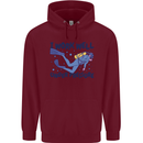 Scuba Diving Work Well Under Pressure Diver Childrens Kids Hoodie Maroon