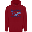 Scuba Diving Work Well Under Pressure Diver Childrens Kids Hoodie Red