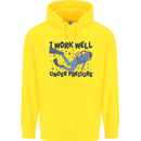 Scuba Diving Work Well Under Pressure Diver Childrens Kids Hoodie Yellow