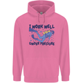 Scuba Diving Work Well Under Pressure Diver Mens 80% Cotton Hoodie Azelea