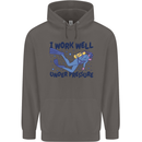 Scuba Diving Work Well Under Pressure Diver Mens 80% Cotton Hoodie Charcoal