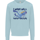 Scuba Diving Work Well Under Pressure Diver Mens Sweatshirt Jumper Light Blue