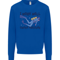 Scuba Diving Work Well Under Pressure Diver Mens Sweatshirt Jumper Royal Blue