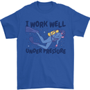 Scuba Diving Work Well Under Pressure Diver Mens T-Shirt Cotton Gildan Royal Blue