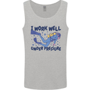Scuba Diving Work Well Under Pressure Diver Mens Vest Tank Top Sports Grey