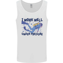 Scuba Diving Work Well Under Pressure Diver Mens Vest Tank Top White