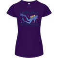 Scuba Diving Work Well Under Pressure Diver Womens Petite Cut T-Shirt Purple