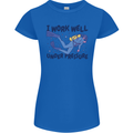 Scuba Diving Work Well Under Pressure Diver Womens Petite Cut T-Shirt Royal Blue