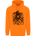 Scuba Octopus Diver Dive Diving Childrens Kids Hoodie Orange
