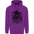Scuba Octopus Diver Dive Diving Childrens Kids Hoodie Purple