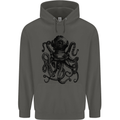 Scuba Octopus Diver Dive Diving Childrens Kids Hoodie Storm Grey