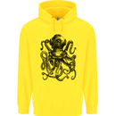 Scuba Octopus Diver Dive Diving Childrens Kids Hoodie Yellow