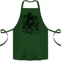 Scuba Octopus Diver Dive Diving Cotton Apron 100% Organic Forest Green