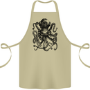 Scuba Octopus Diver Dive Diving Cotton Apron 100% Organic Khaki