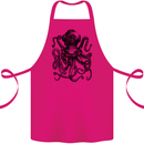 Scuba Octopus Diver Dive Diving Cotton Apron 100% Organic Pink