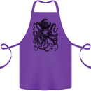Scuba Octopus Diver Dive Diving Cotton Apron 100% Organic Purple