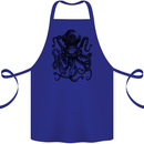 Scuba Octopus Diver Dive Diving Cotton Apron 100% Organic Royal Blue