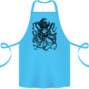 Scuba Octopus Diver Dive Diving Cotton Apron 100% Organic Turquoise
