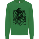 Scuba Octopus Diver Dive Diving Kids Sweatshirt Jumper Irish Green