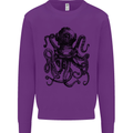 Scuba Octopus Diver Dive Diving Kids Sweatshirt Jumper Purple