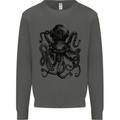 Scuba Octopus Diver Dive Diving Kids Sweatshirt Jumper Storm Grey